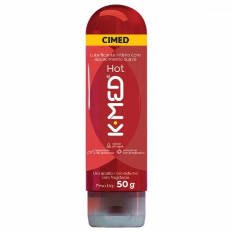 K-MED Lubrificante HOT - Massagem 50 mL - CIMED